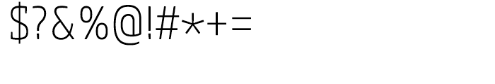 Core Slab M 27 Condensed ExtraLight Font OTHER CHARS