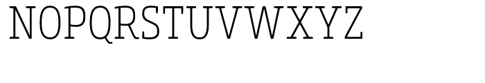 Core Slab M 27 Condensed ExtraLight Font UPPERCASE