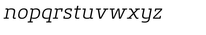 Core Slab M 35 Light Italic Font LOWERCASE