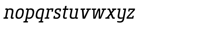 Core Slab M 47 Condensed Regular Italic Font LOWERCASE