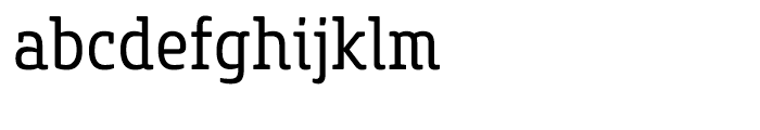 Core Slab M 47 Condensed Regular Font LOWERCASE