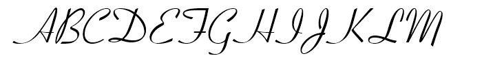 Coronet Regular Font UPPERCASE