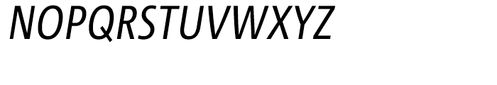 Corpid III C1 Condensed Regular Italic Font UPPERCASE