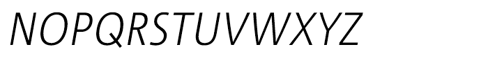 Corpid III C1 SemiCondensed Light Italic Font UPPERCASE