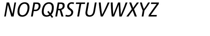 Corpid III C1 SemiCondensed Regular Italic Font UPPERCASE