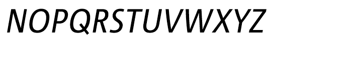Corpid III C1s SemiCondensed Regular Italic Font UPPERCASE