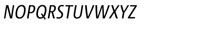 Corpid III E1s Condensed Regular Italic Font UPPERCASE