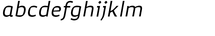 Corpo Sans Italic Font LOWERCASE
