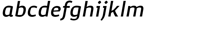 Corpo Sans Medium Italic Font LOWERCASE