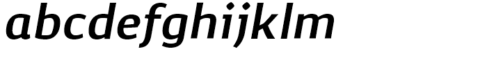 Corpo Sans SemiBold Italic Font LOWERCASE