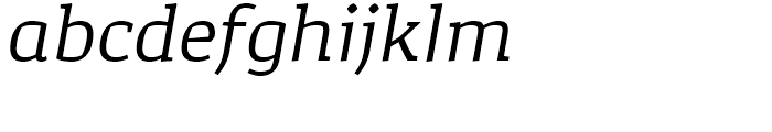 Corpo Serif Italic Font LOWERCASE
