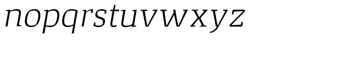 Corpo Serif Light Italic Font LOWERCASE