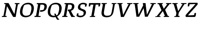 Corpo Serif Medium Italic Font UPPERCASE