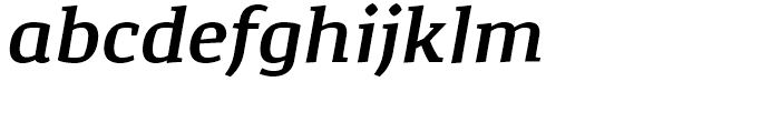 Corpo Serif SemiBold Italic Font LOWERCASE