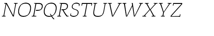 Corpo Serif Ultra Light Italic Font UPPERCASE