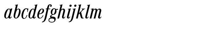 Corporate A Medium Condensed Italic Font LOWERCASE