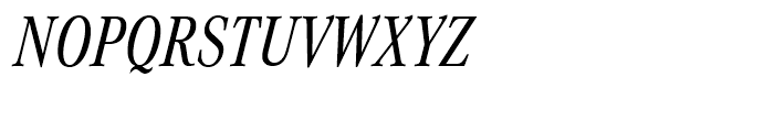 Corporate A Regular Condensed Italic Font UPPERCASE