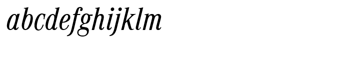 Corporate A Regular Condensed Italic Font LOWERCASE