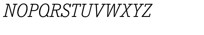 Corporate E Light Italic Font UPPERCASE