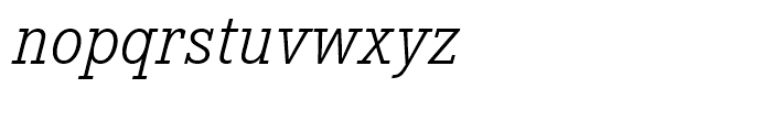 Corporate E Light Italic Font LOWERCASE