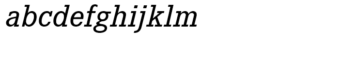 Corporate E Medium Italic Font LOWERCASE