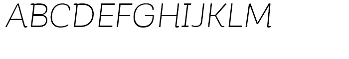 Corporative Alt Light Italic Font UPPERCASE