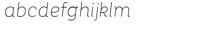 Corporative Alt Thin Italic Font LOWERCASE