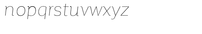 Corporative Hair Italic Font LOWERCASE