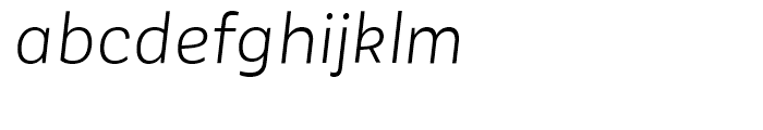 Corporative Sans Alt Book Italic Font LOWERCASE