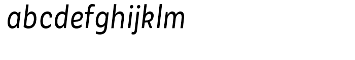 Corporative Sans Alt Cnd Regular Italic Font LOWERCASE