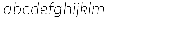 Corporative Sans Alt Light Italic Font LOWERCASE