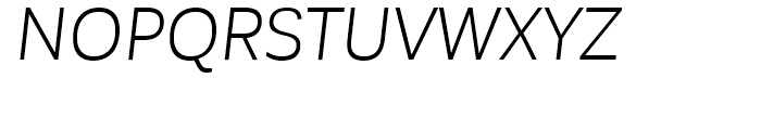 Corporative Sans Book Italic Font UPPERCASE