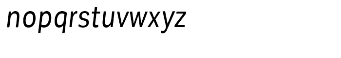 Corporative Sans Cnd Regular Italic Font LOWERCASE