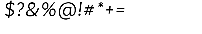 Corporative Sans Regular Italic Font OTHER CHARS