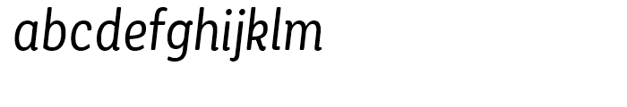 Corporative Soft Condensed Alt Regular Italic Font LOWERCASE