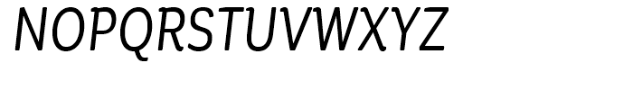 Corporative Soft Condensed Regular Italic Font UPPERCASE