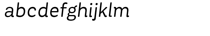 Corporative Soft Regular Italic Font LOWERCASE