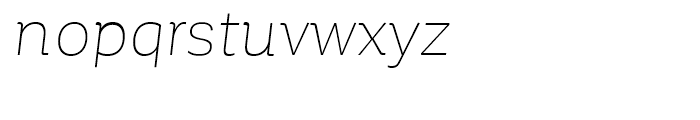Corporative Thin Italic Font LOWERCASE