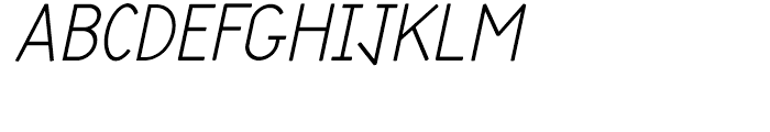 Cortex Italic Font UPPERCASE