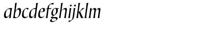 Corvallis Sans Oblique Font LOWERCASE