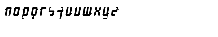 Cosmonaut Antigravity Oblique Font LOWERCASE