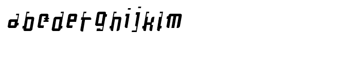 Cosmonaut Centripetal Oblique Font LOWERCASE