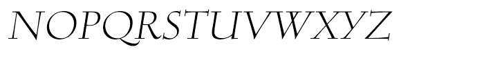 Cotillion Pro Italic Font UPPERCASE