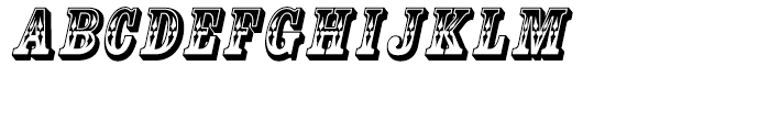 Country Western Italic Font UPPERCASE