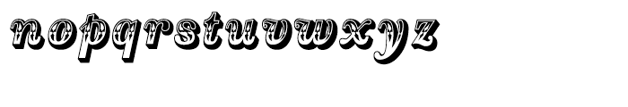 Country Western Italic Font LOWERCASE