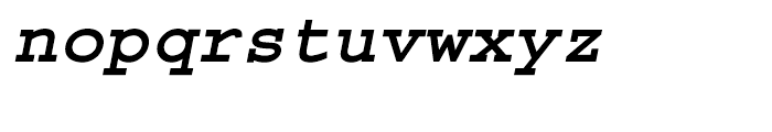 Courier LT Bold Oblique Font LOWERCASE
