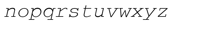 Courier LT Cyrillic Oblique Font LOWERCASE