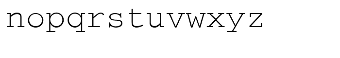 Courier LT Cyrillic Regular Font LOWERCASE