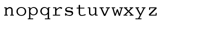 Courier LT round Regular Font LOWERCASE