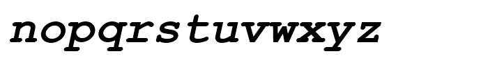 Courier Line Draw Bold Italic Font LOWERCASE